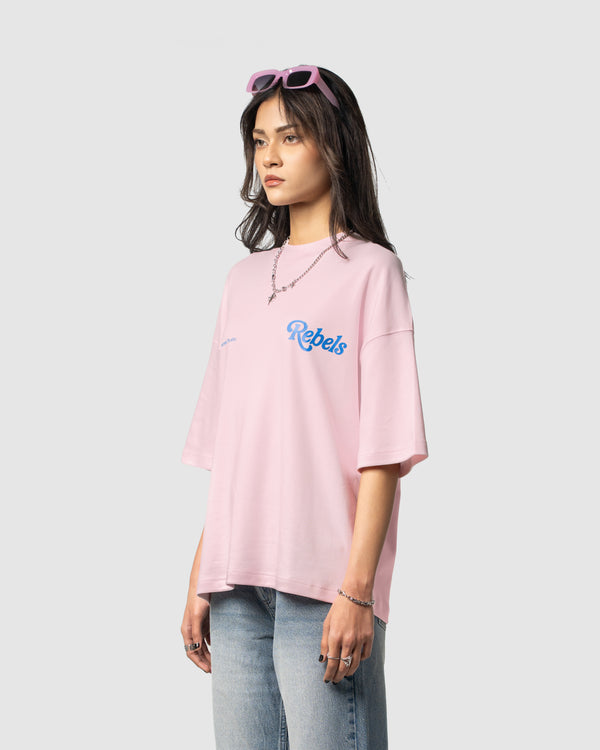 W&R Baby Pink Boxy T-Shirt
