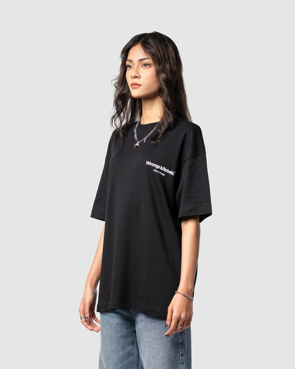 W&R Black Regular T-Shirt