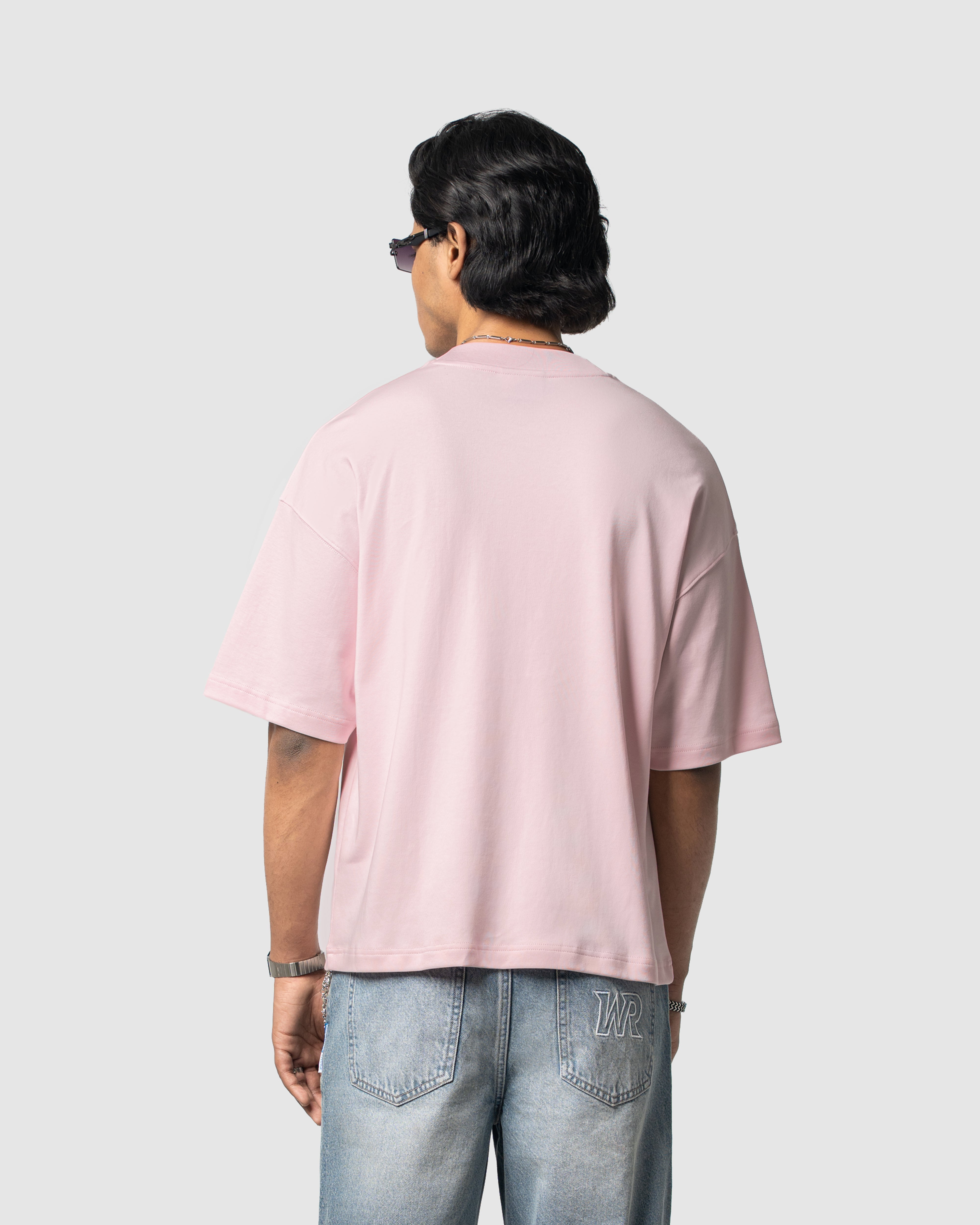 W&R Baby Pink Boxy T-Shirt