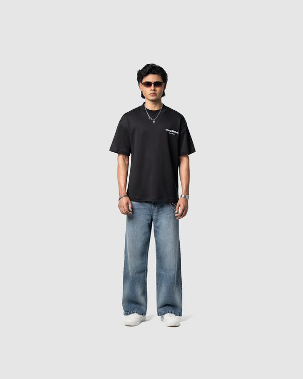 W&R Black Regular T-Shirt