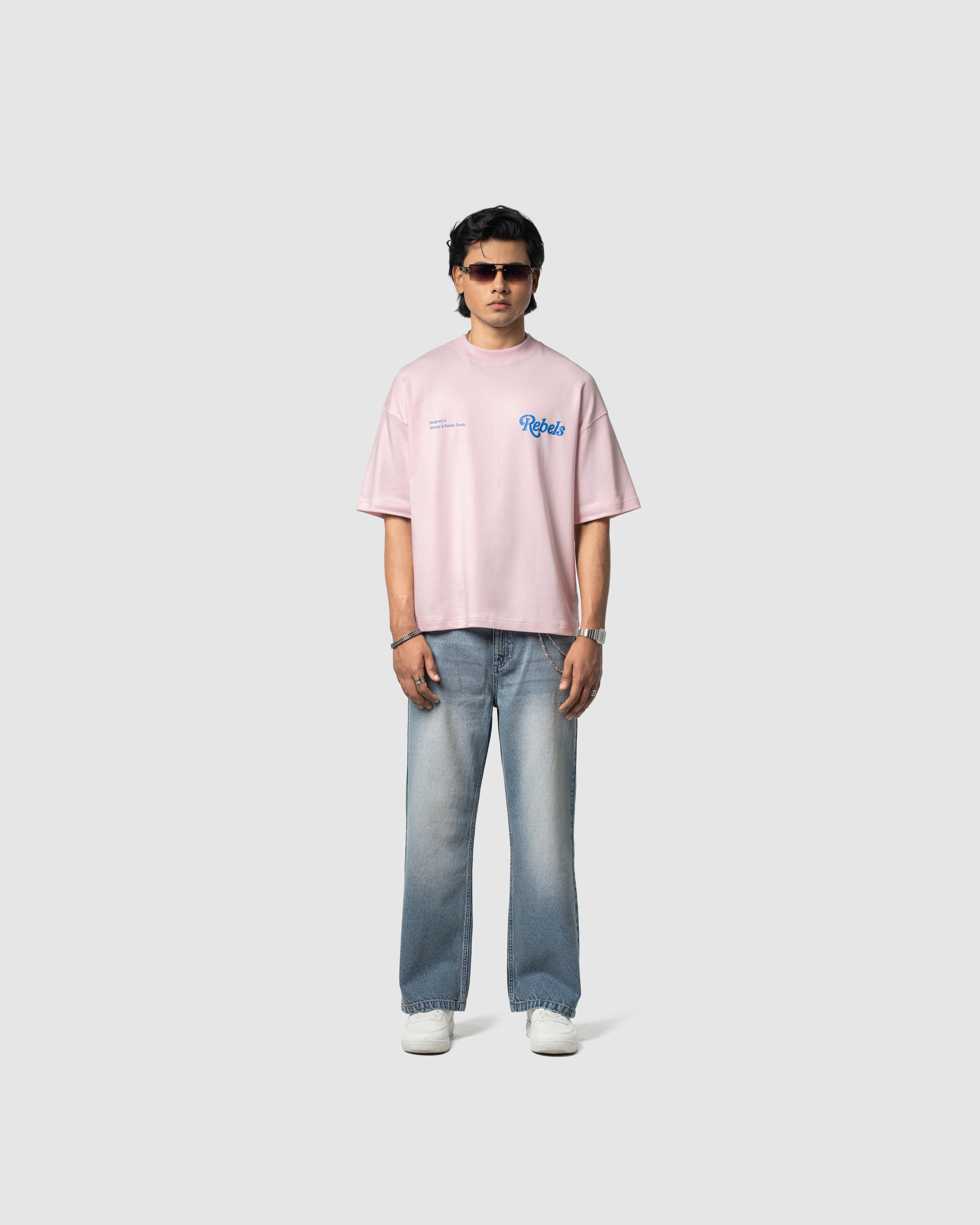 W&R Baby Pink Boxy T-Shirt