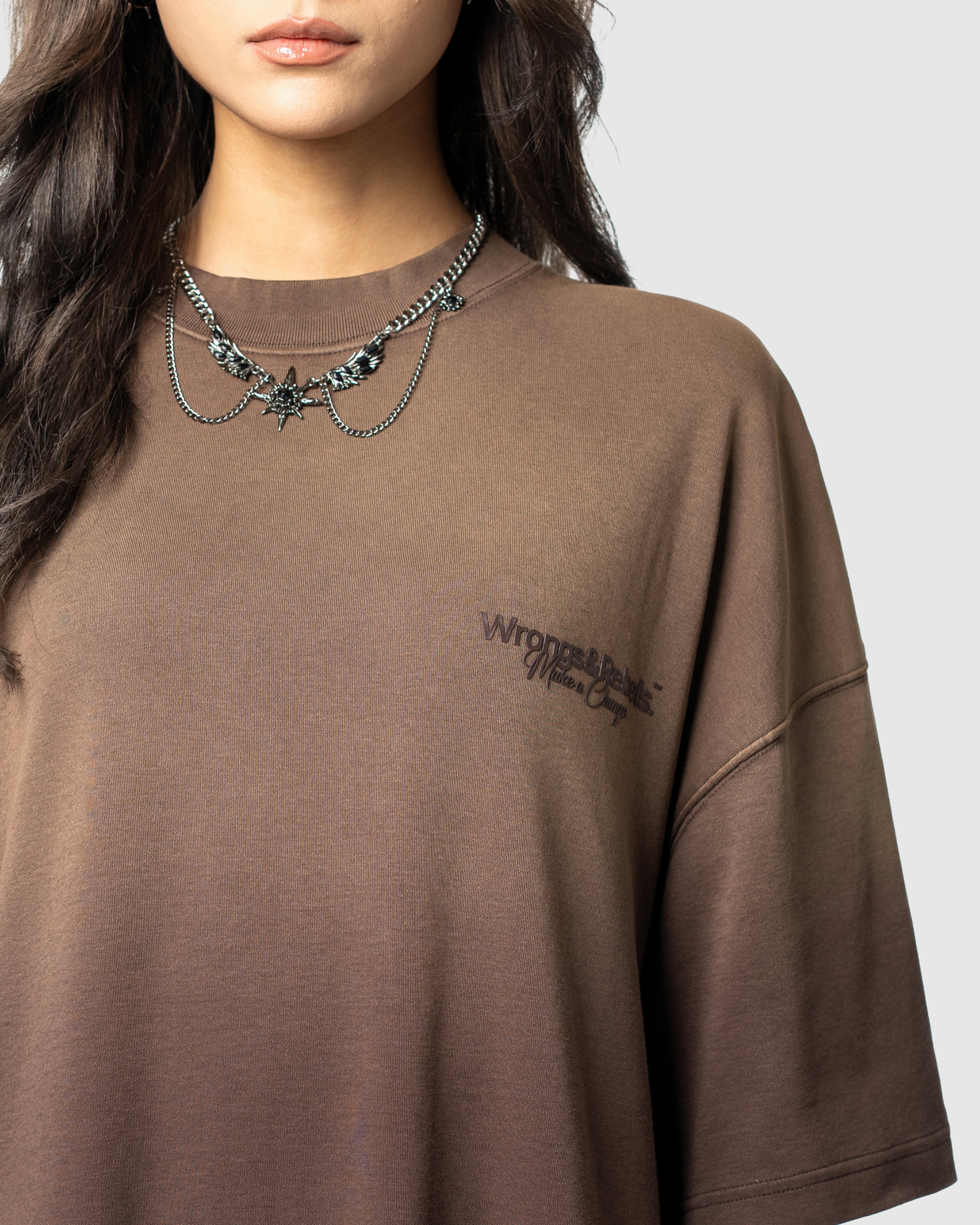 W&R Light Wash Chocolate Plum T-shirt