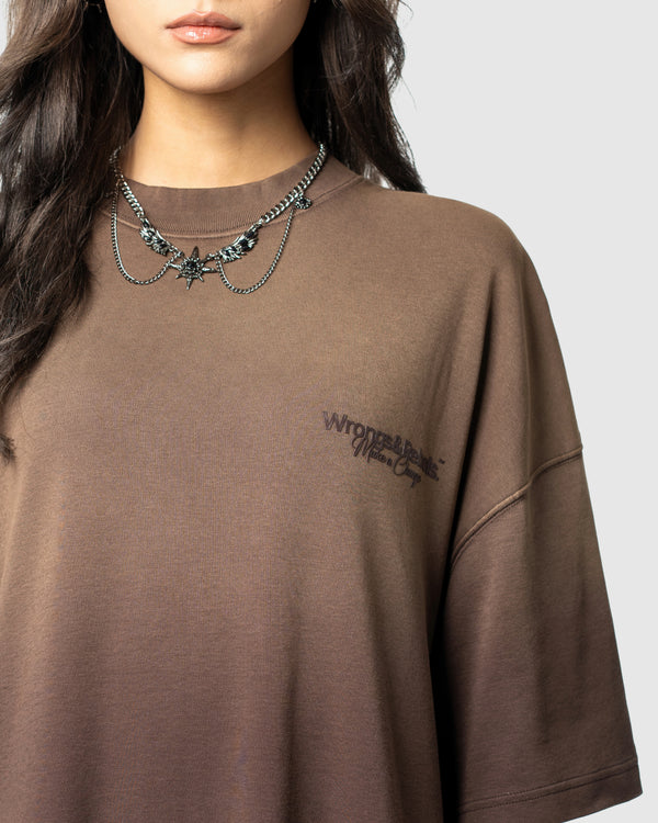 W&R Light Wash Chocolate Plum T-shirt