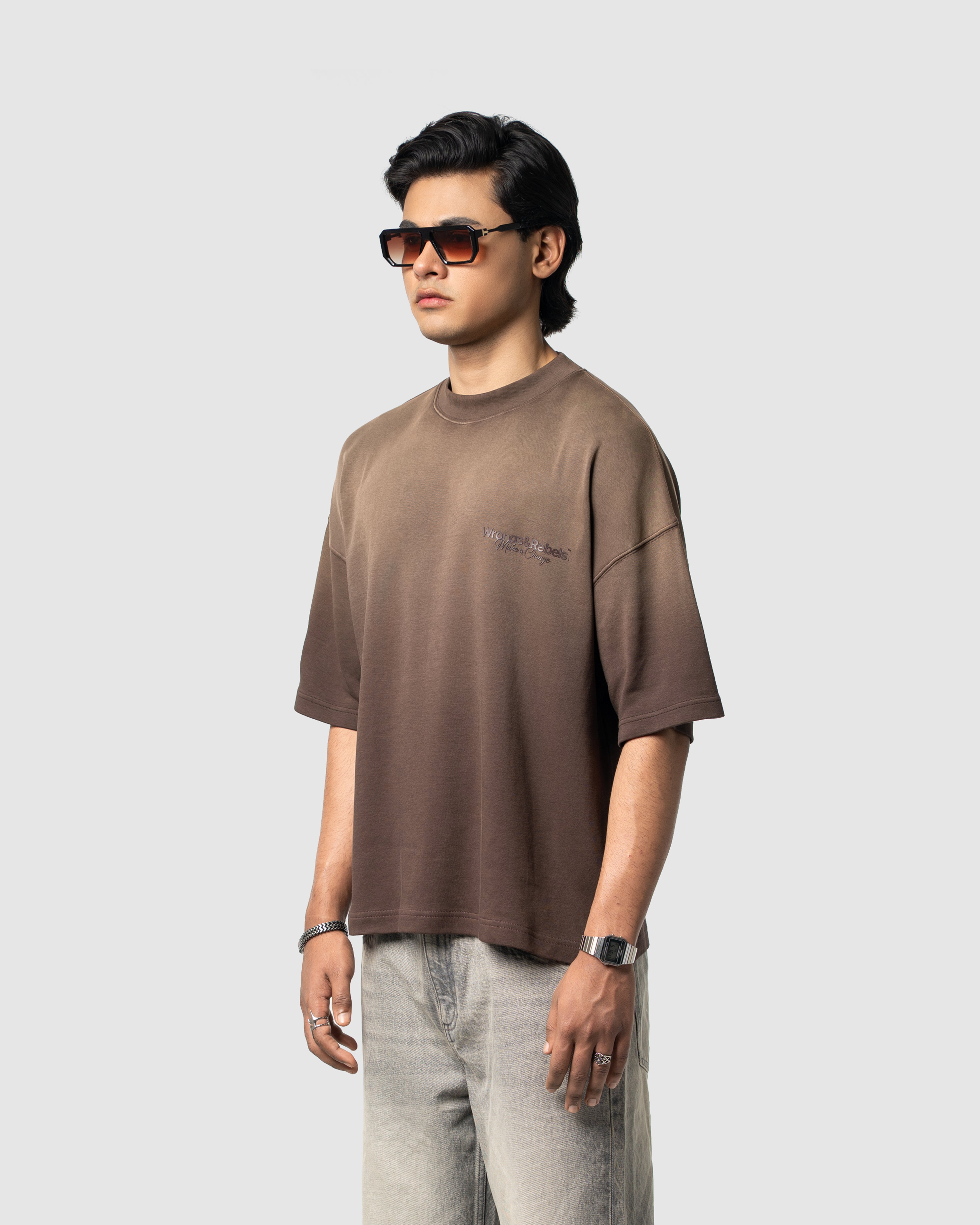 W&R Light Wash Chocolate Plum T-shirt