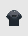 W&R Pencil Black Boxy T-Shirt