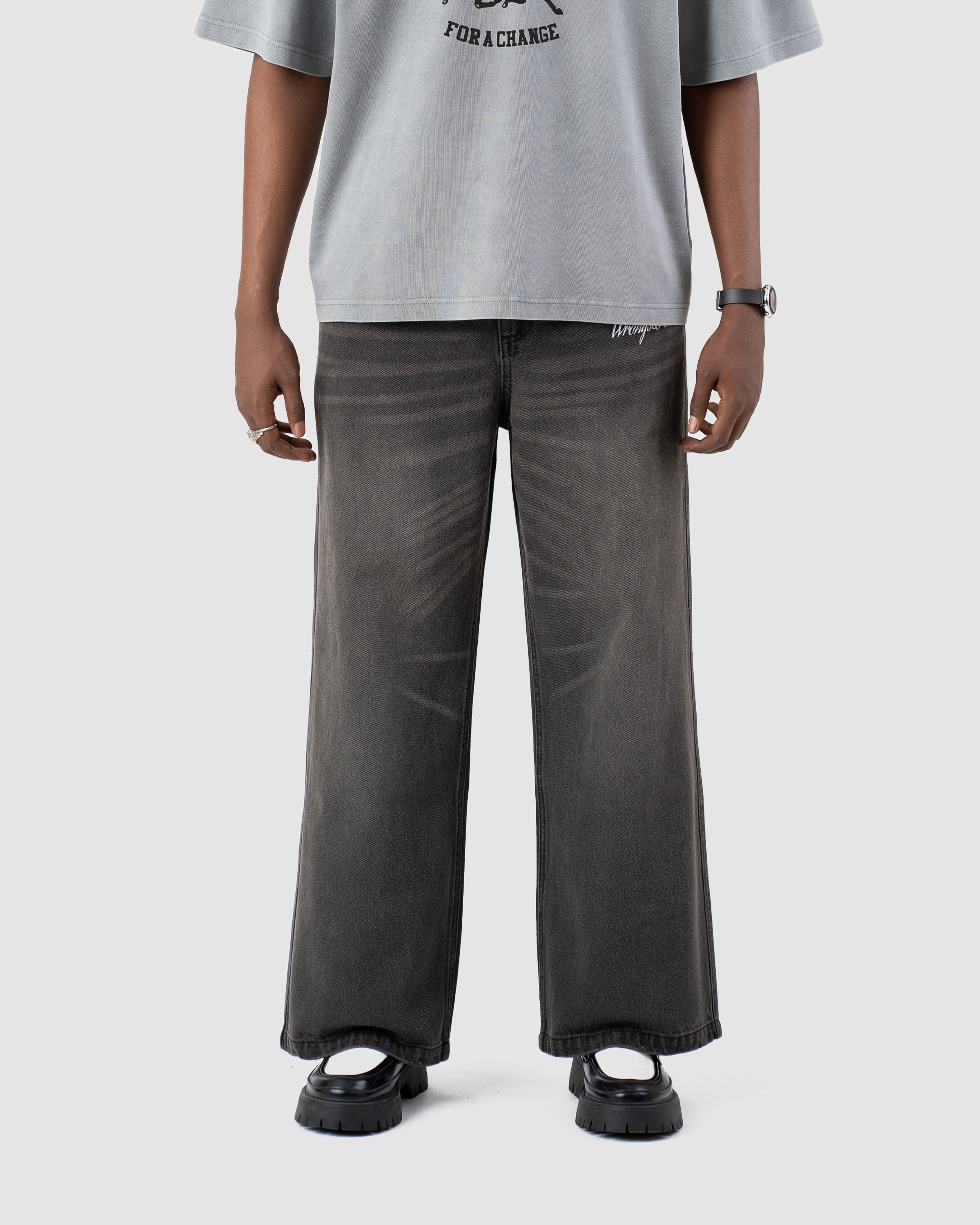 W&R Charcoal Baggy Pants